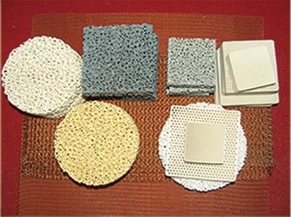 Filtro ceramico a schiuma ad alta conduttività termica per metalli non ferrosi