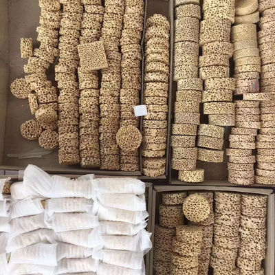 Piastra di filtraggio in schiuma ceramica porosa di alluminio da 30 mm per la filtrazione della colata