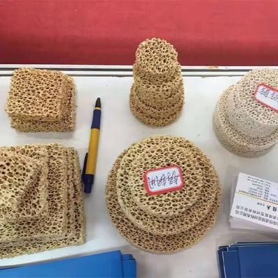 60 Forma personalizzata Ppi Zirconia Punzione di schiuma ceramica Filtro piastre ceramiche