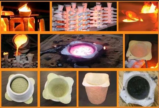 Cappuccio del filtro liquido a forma di scodella/cappello e disco di rete in fibra di vetro di silice ad alta densità