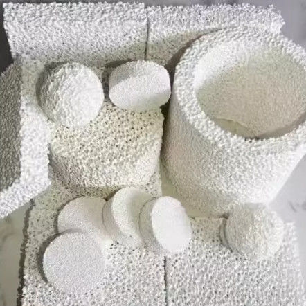 ISO9001 Certificato Disegni personalizzati Filtro in schiuma ceramica per fusione Filtro ignifugo
